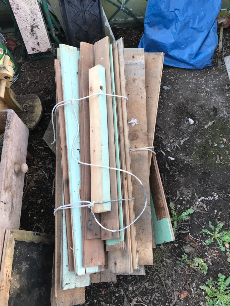 Salvaging, repurposing and restoring the old Chapel wood