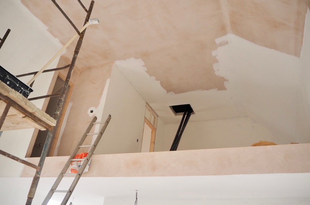 Painting the Chapel interior progress