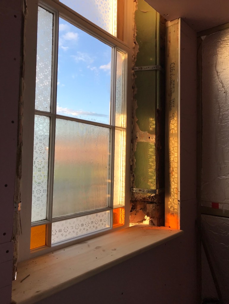 The Chapel windows come back
