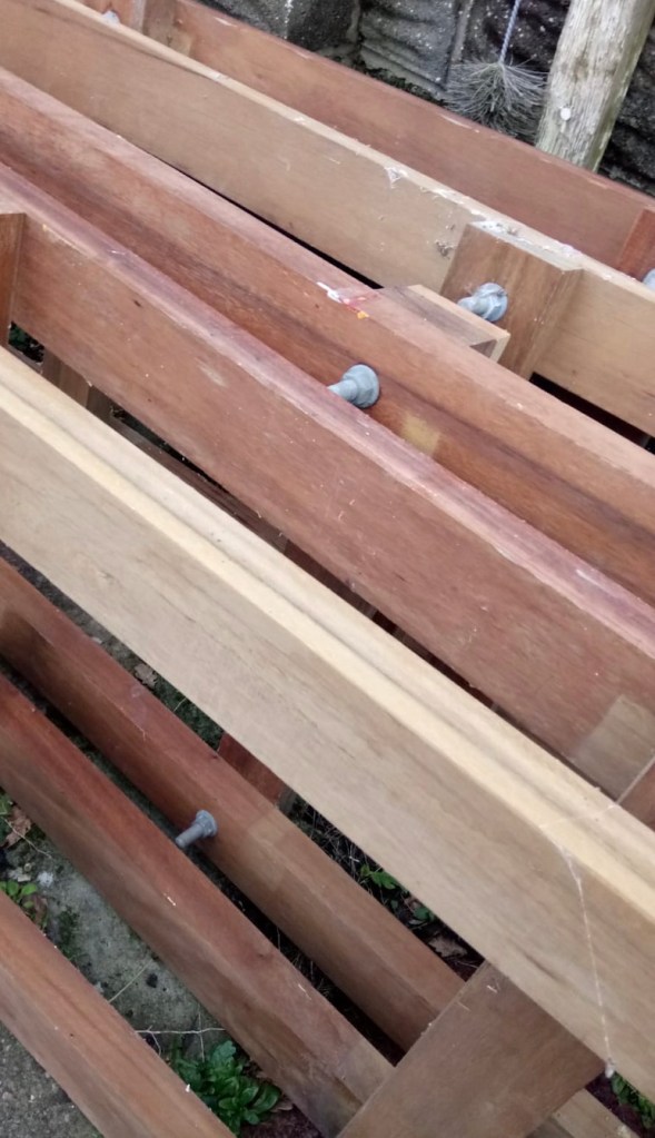 Salvaging wood for kitchen worktops...