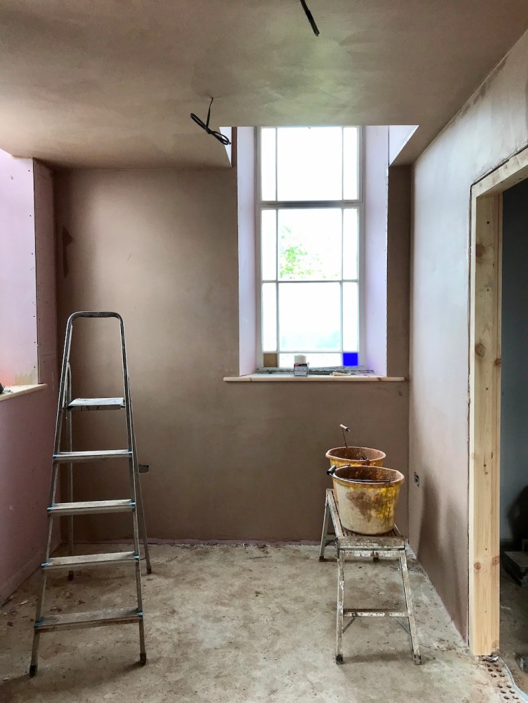 Plastering is drying out