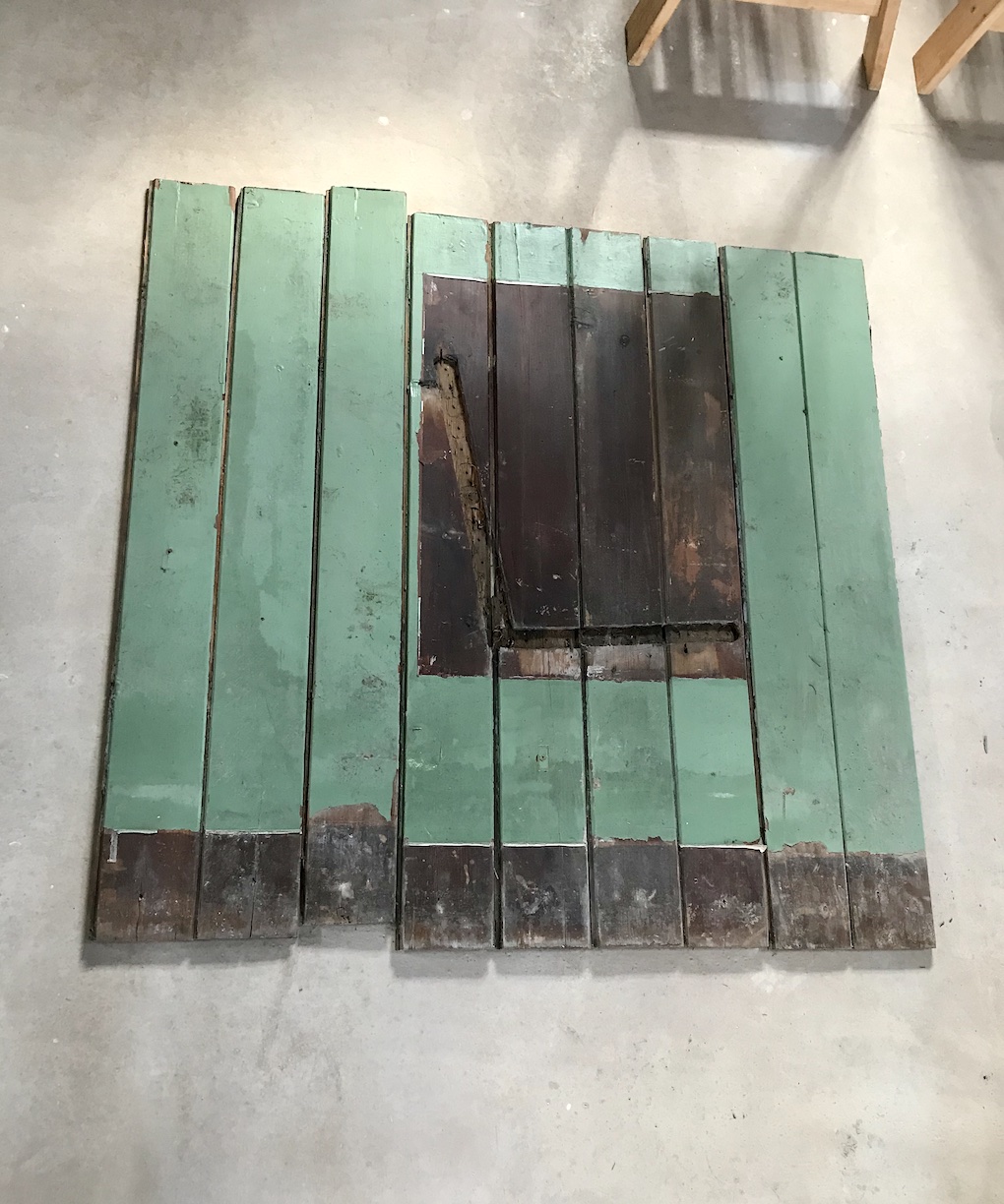 Salvaging, repurposing and restoring the old Chapel wood