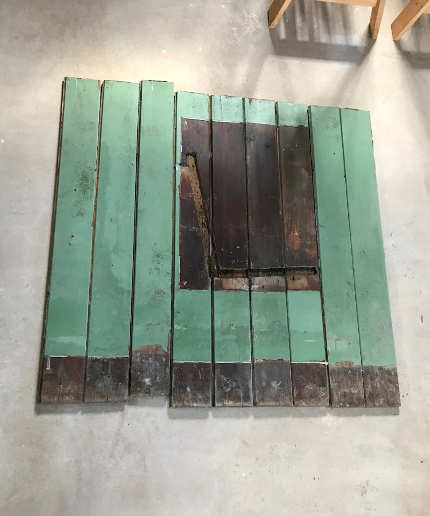 Salvaging, repurposing and restoring the old Chapel wood