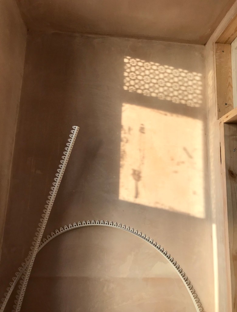 Plastering is drying out