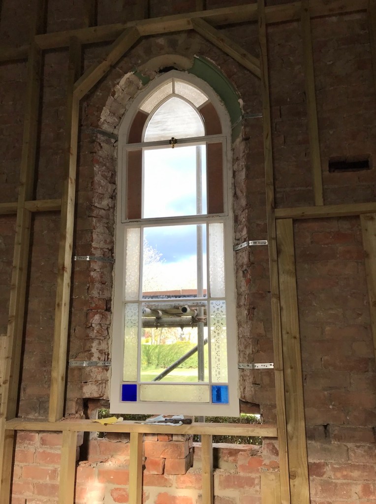 The Chapel windows come back