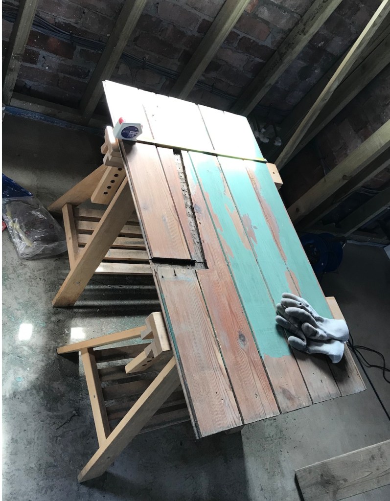 Salvaging, repurposing and restoring the old Chapel wood