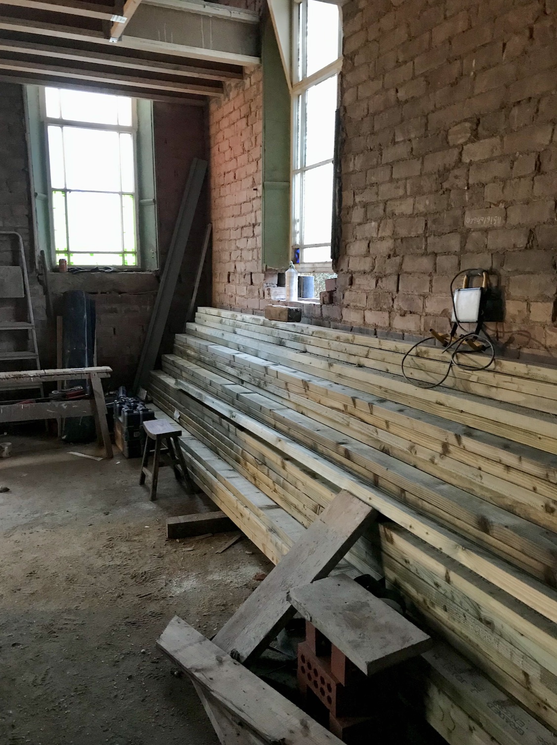 Renovation Diaries 06. Battening, stud work and scaffolding. Removing the roof!