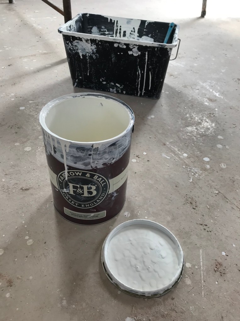 preparing to get the colour on!