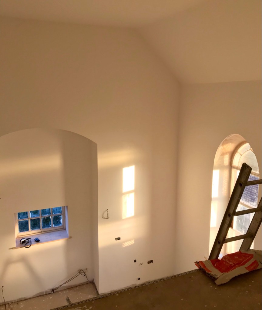 Evenings painting the Chapel in the golden hour light